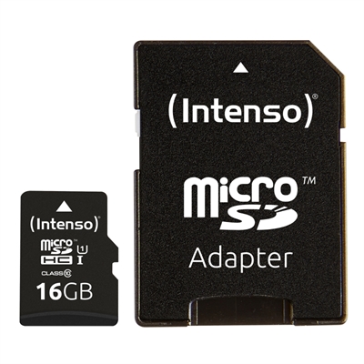 Intenso 3423470 Micro SD UHS I Premium 16GB cadap